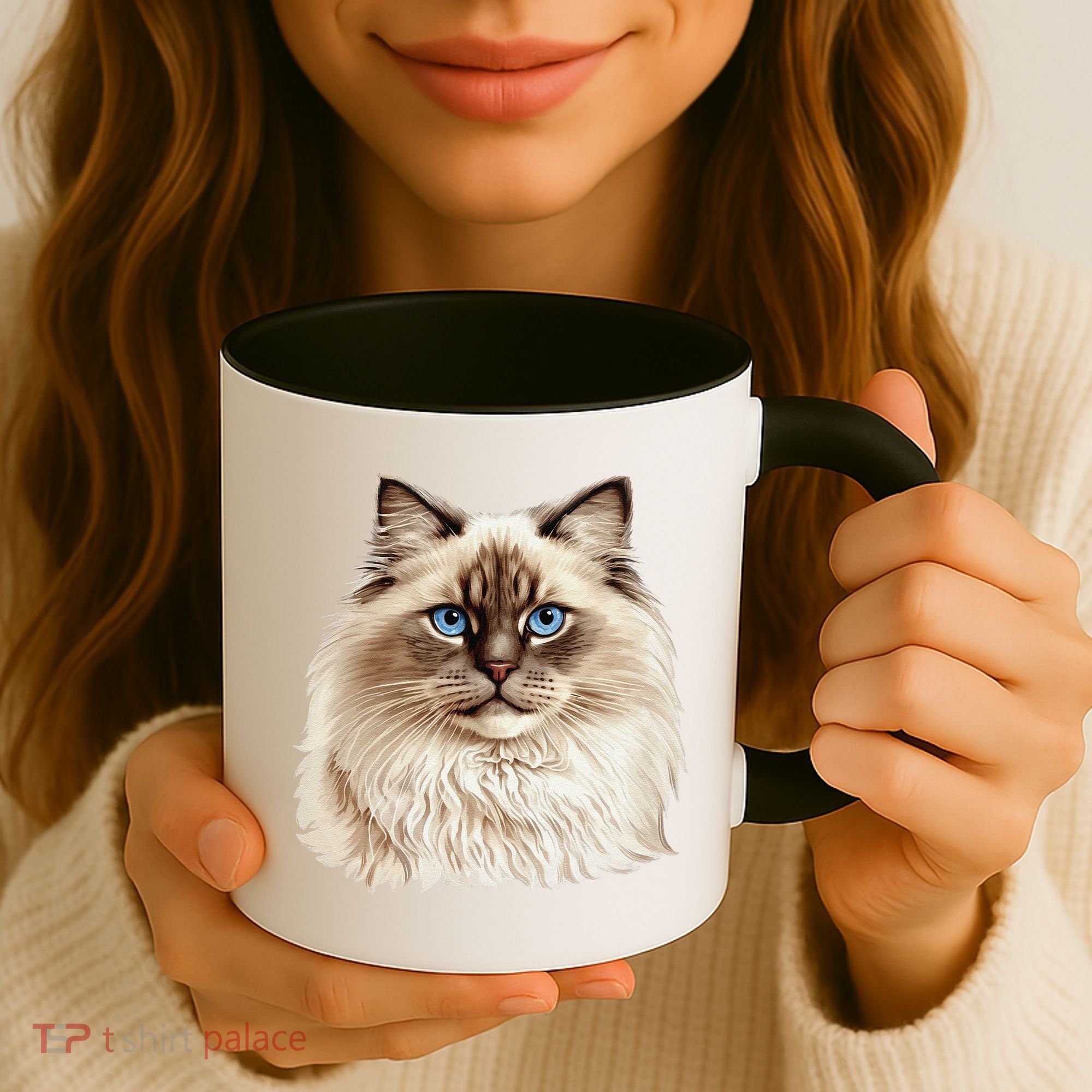 Ragdoll Cat Portrait Ragdoll Cat Head Ragdoll Cat Face Coffee Mug