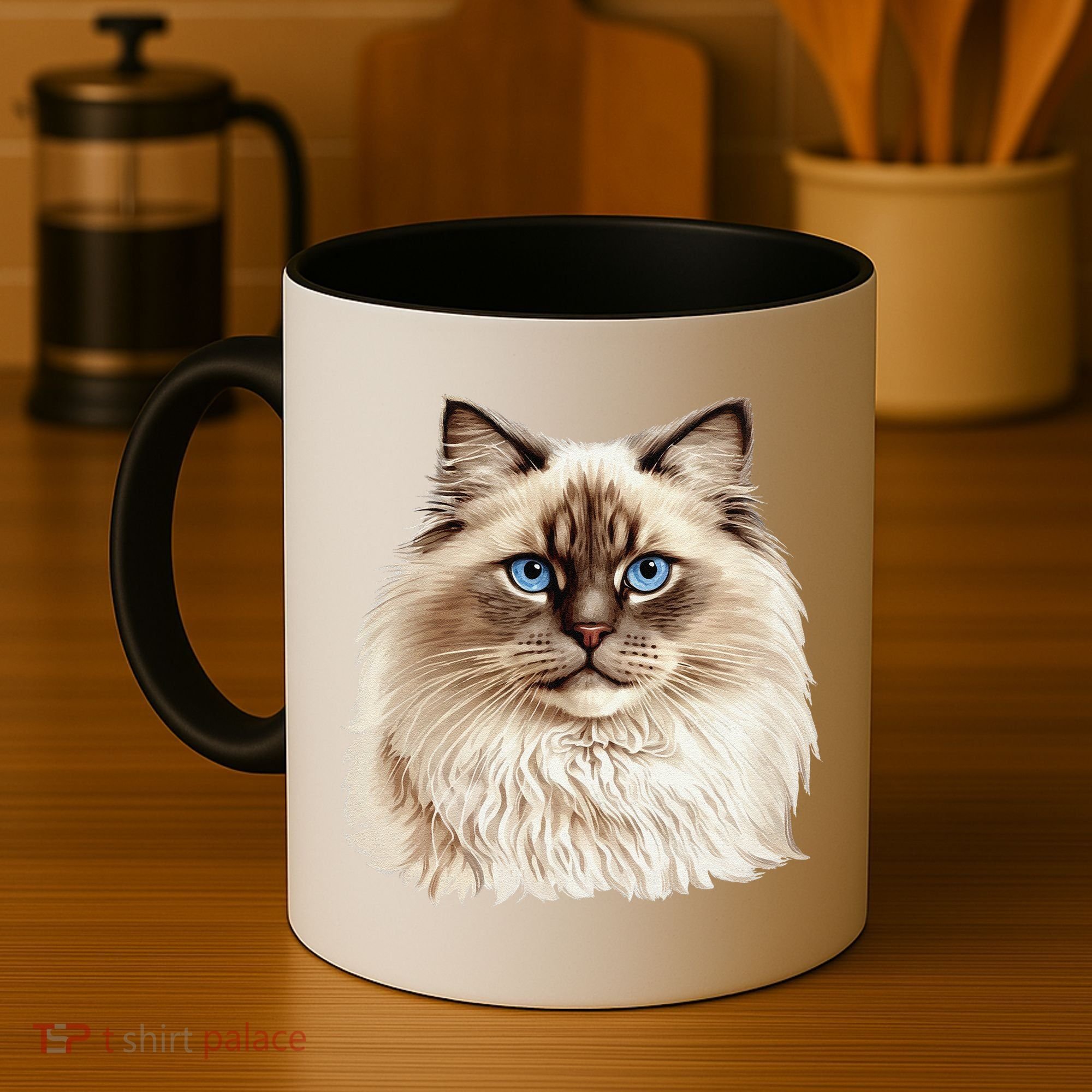 Ragdoll Cat Portrait Ragdoll Cat Head Ragdoll Cat Face Coffee Mug