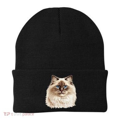 Ragdoll Cat Portrait Ragdoll Cat Head Ragdoll Cat Face Beanie
