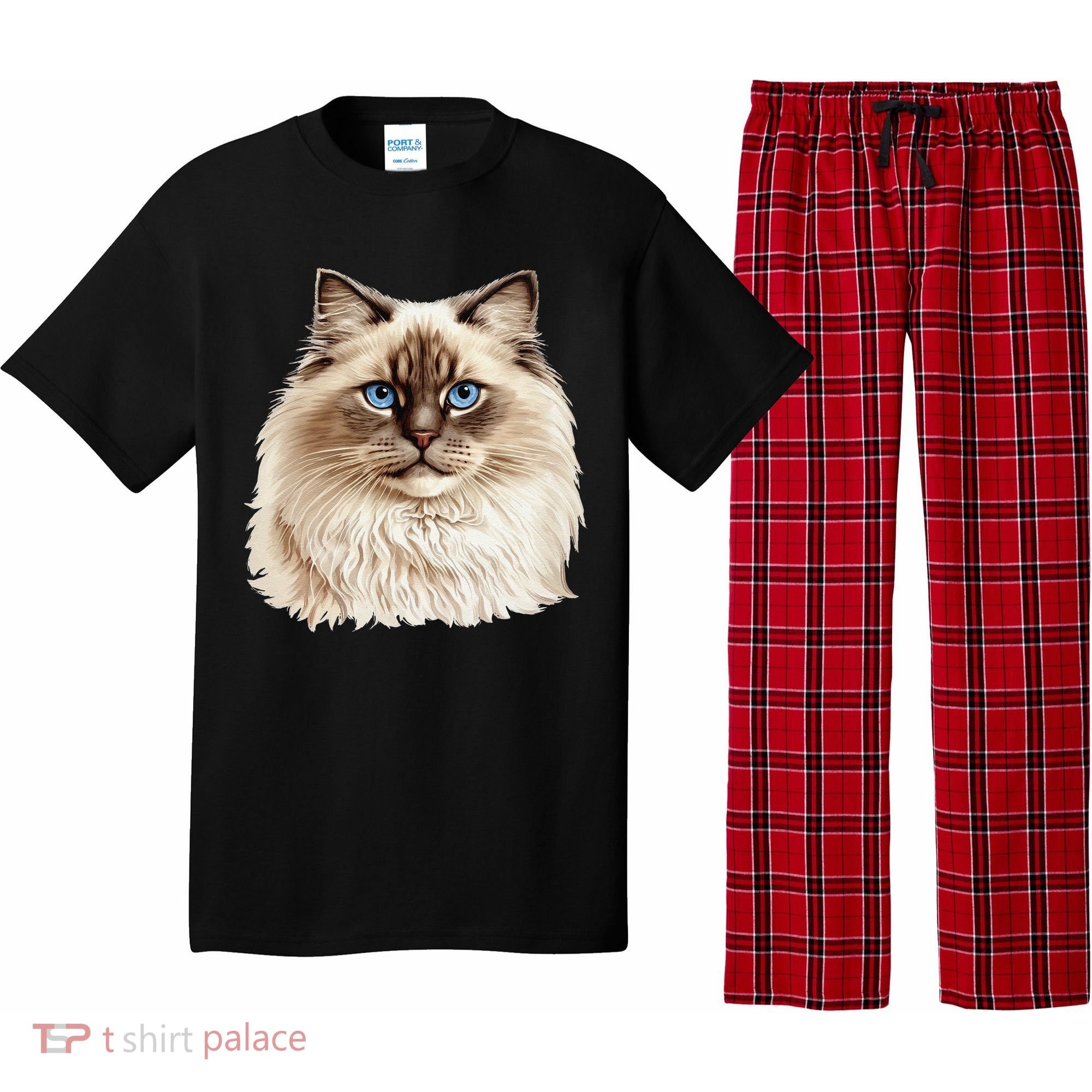 Ragdoll Cat Portrait Ragdoll Cat Head Ragdoll Cat Face Pajama Set