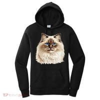 Ragdoll Cat Portrait Ragdoll Cat Head Ragdoll Cat Face Women's Hoodie thumb 0