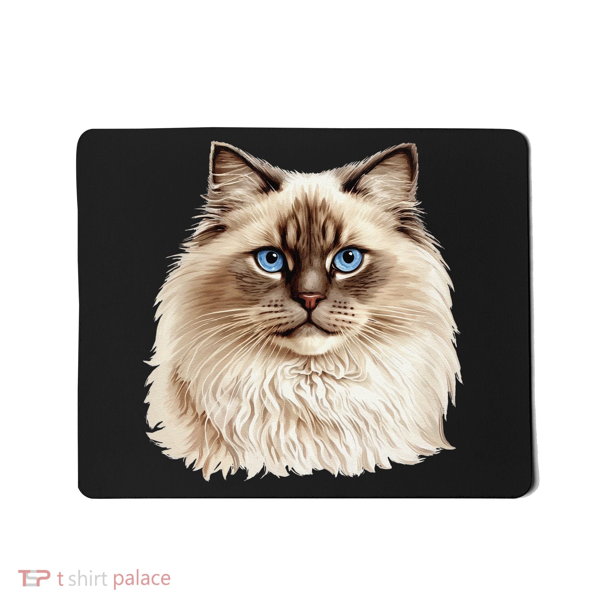 Ragdoll Cat Portrait Ragdoll Cat Head Ragdoll Cat Face Mousepad