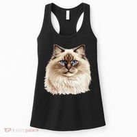 Ragdoll Cat Portrait Ragdoll Cat Head Ragdoll Cat Face Women's Tank Top thumb 0