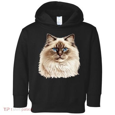 Ragdoll Cat Portrait Ragdoll Cat Head Ragdoll Cat Face Toddler Hoodie