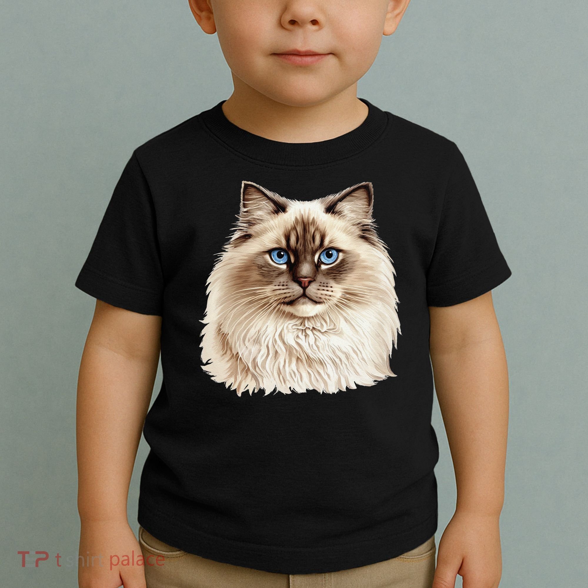 Ragdoll Cat Portrait Ragdoll Cat Head Ragdoll Cat Face Toddler T-Shirt