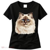 Ragdoll Cat Portrait Ragdoll Cat Head Ragdoll Cat Face Women's T-Shirt thumb 0