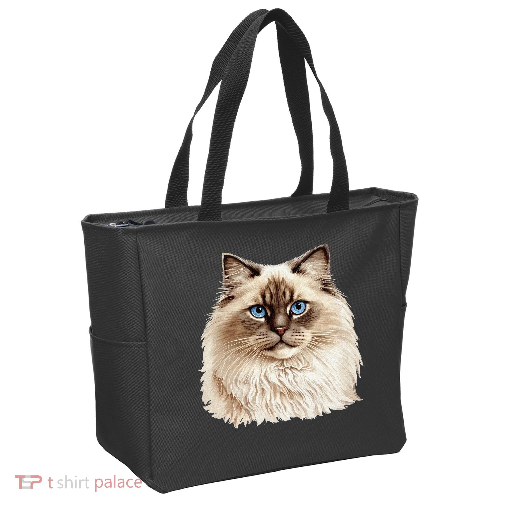 Ragdoll Cat Portrait Ragdoll Cat Head Ragdoll Cat Face Tote Bag