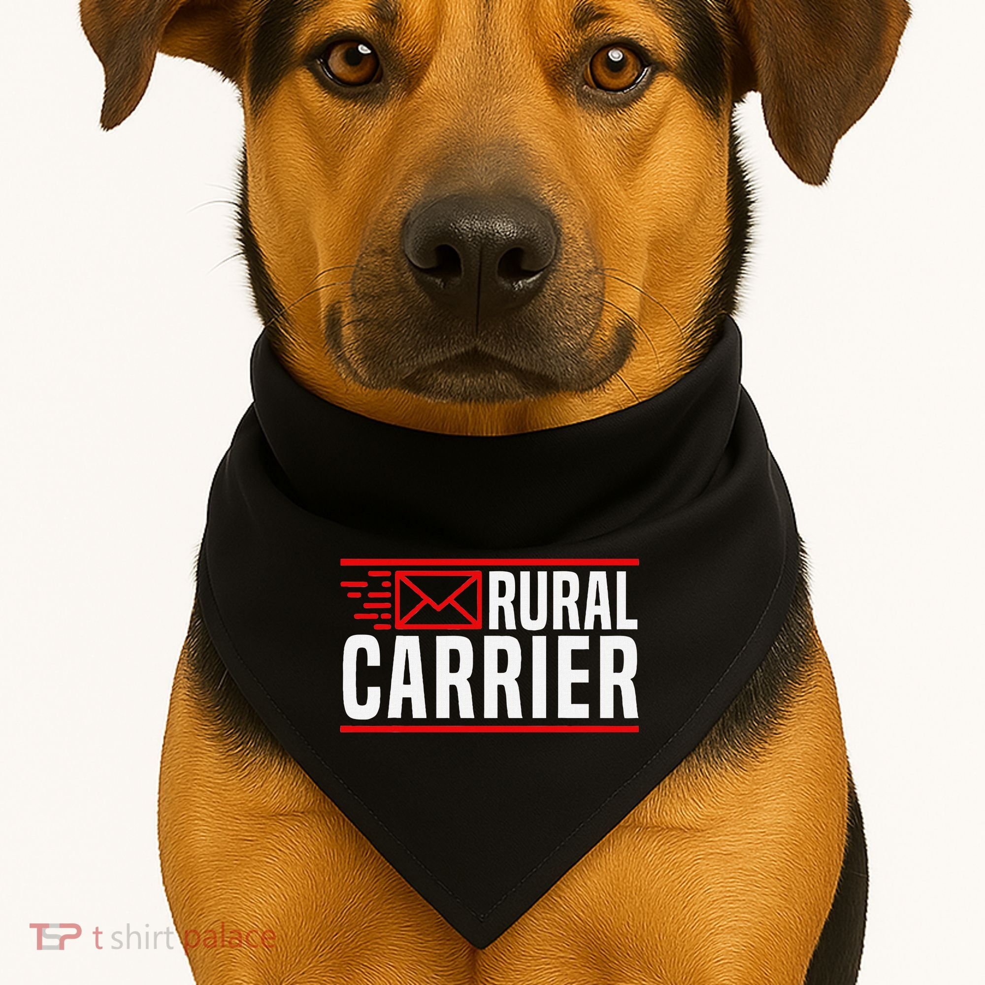 Rural Carrier Postal Worker Mailman Delivery Mail Escort USA-Made Doggie Bandana