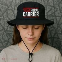 Rural Carrier Postal Worker Mailman Delivery Mail Escort Bucket Hat thumb 3