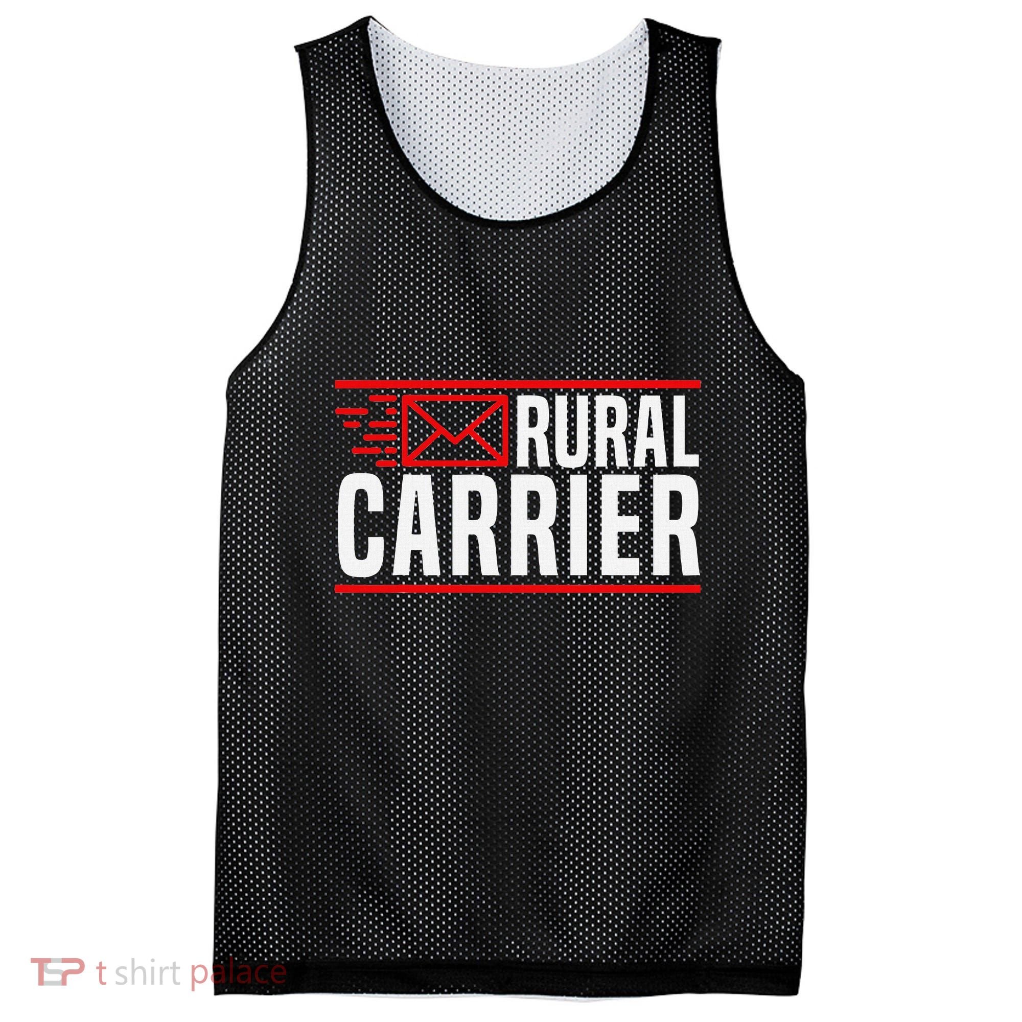 Rural Carrier Postal Worker Mailman Delivery Mail Escort Mesh Reversible Basketball Jersey Tank