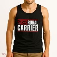 Rural Carrier Postal Worker Mailman Delivery Mail Escort Tank Top thumb 3