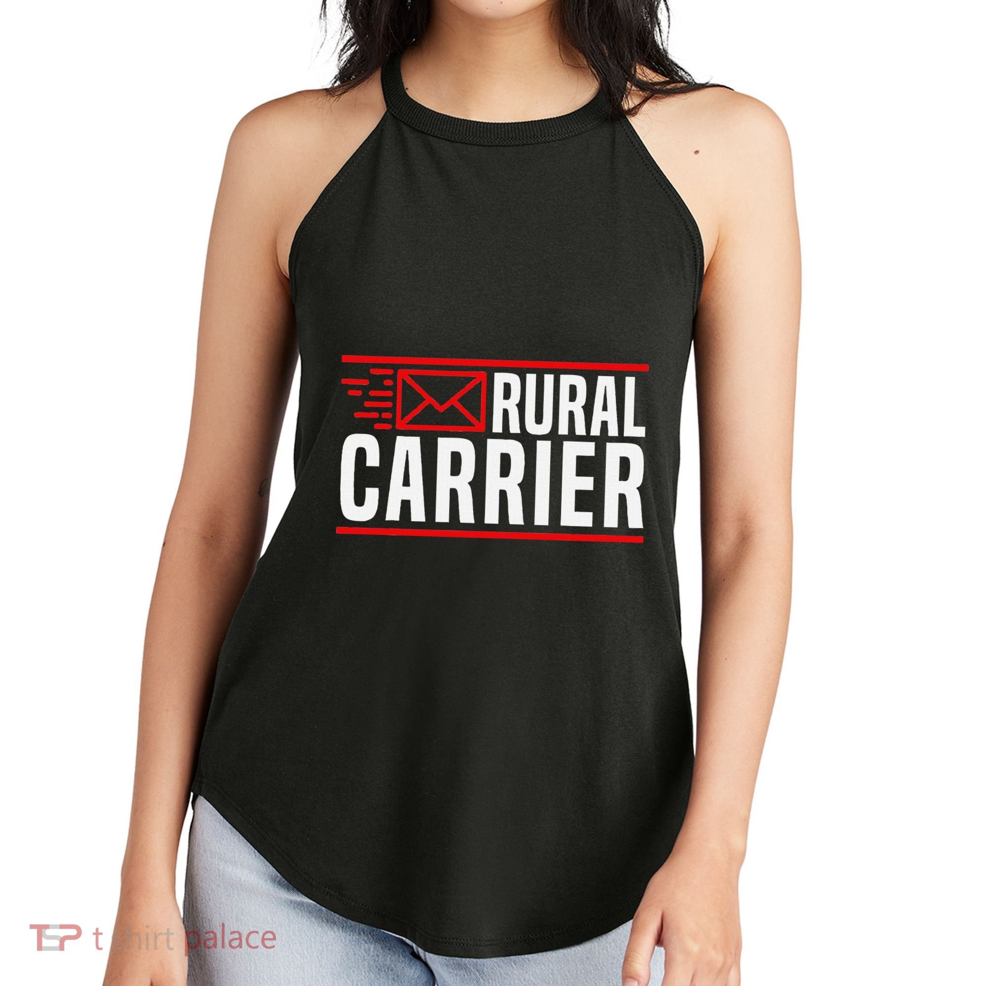Rural Carrier Postal Worker Mailman Delivery Mail Escort Women's Perfect Tri Rocker Tank