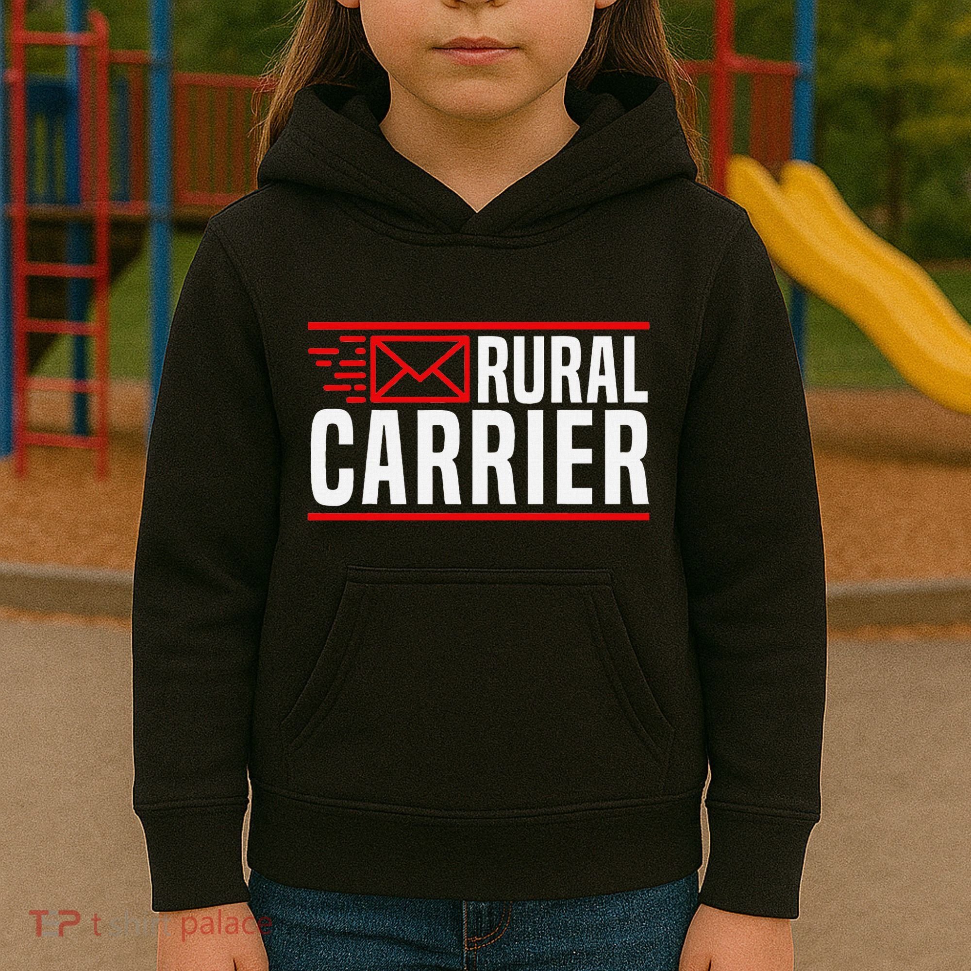 Rural Carrier Postal Worker Mailman Delivery Mail Escort Kids Hoodie
