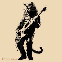 Rock Cat Playing Guitar Funny Guitar Cat Tote Bag thumb 4