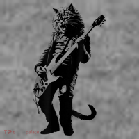 Rock Cat Playing Guitar Funny Guitar Cat Toddler Hoodie thumb 2