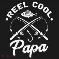 Reel Cool Papa Fishing Fisher Gift For Dads Coaster thumb 2