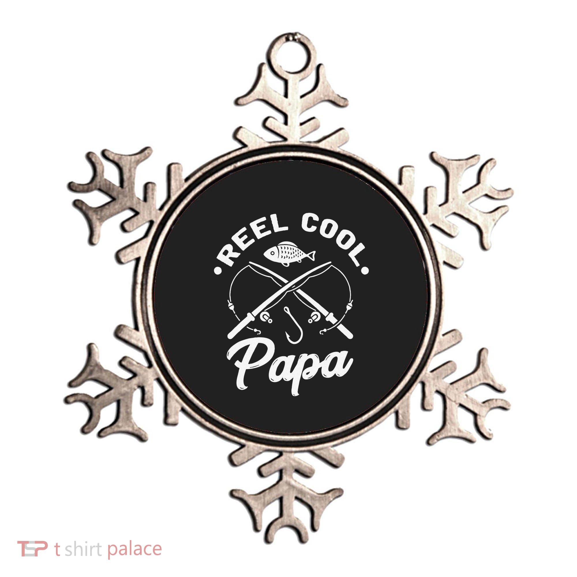 Reel Cool Papa Fishing Fisher Gift For Dads Ornament
