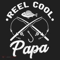 Reel Cool Papa Fishing Fisher Gift For Dads Golf Towel thumb 3