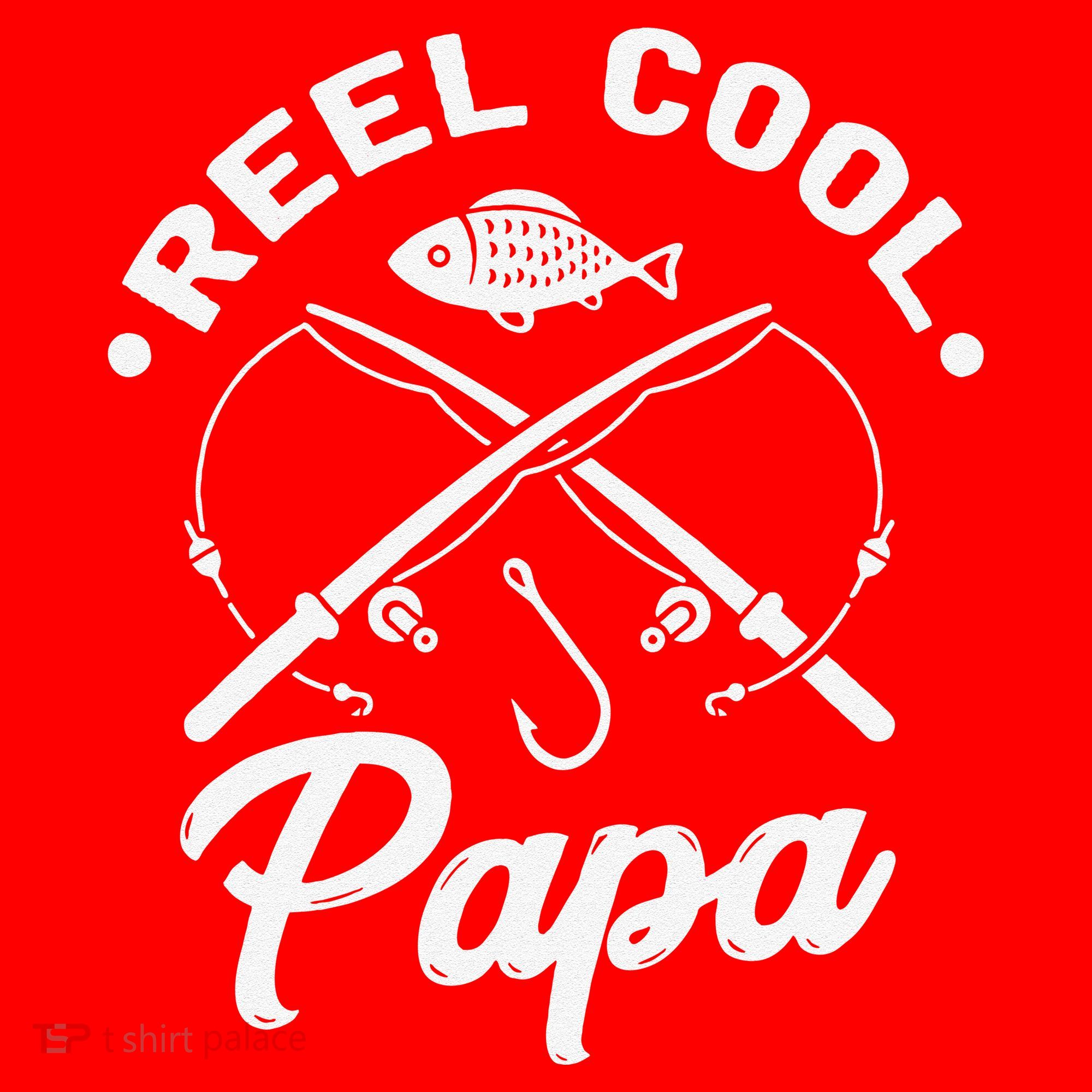 Reel Cool Papa Fishing Fisher Gift For Dads Santa Hat