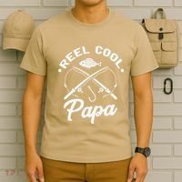 Reel Cool Papa Fishing Fisher Gift For Dads T-Shirt thumb 6