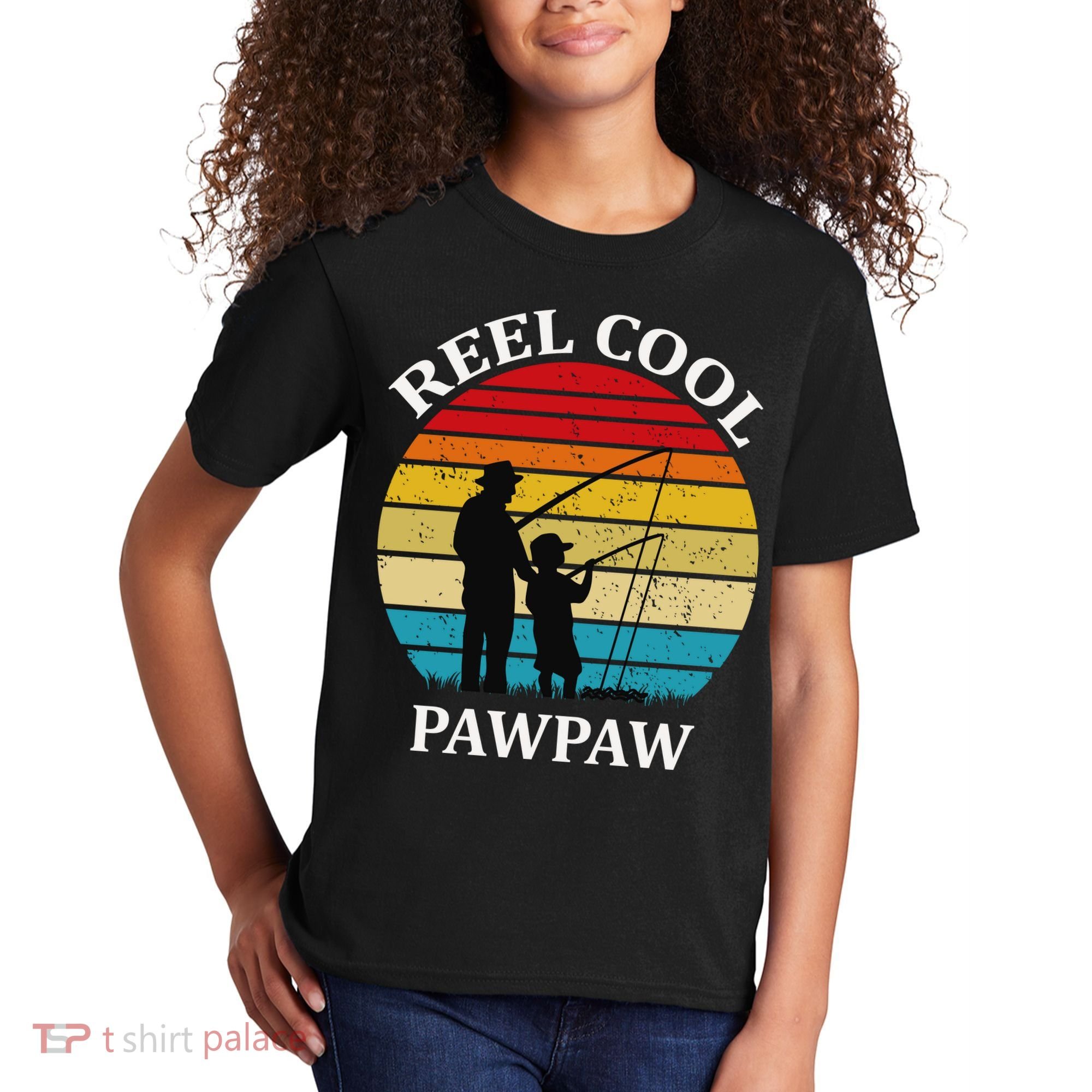 Reel Cool Paw Paw Kids T-Shirt