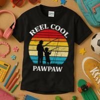 Reel Cool Paw Paw Kids T-Shirt thumb 3