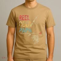 Reel Cool Papa Fish Fishing Fathers Day T-Shirt thumb 3