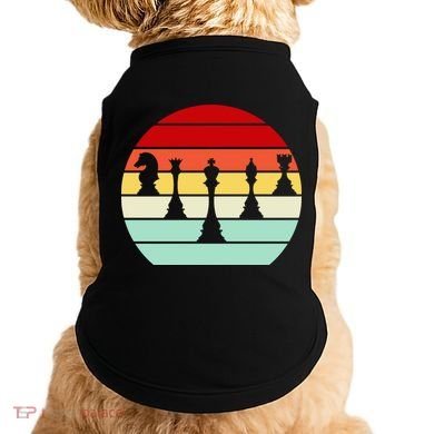 Retro Chess Pieces Doggie Tank