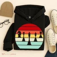 Retro Chess Pieces Hoodie thumb 4