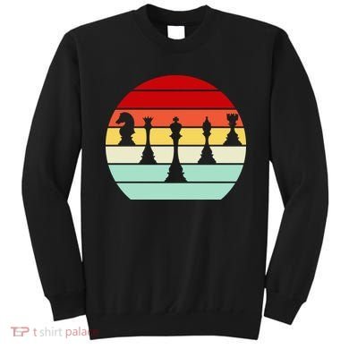 Retro Chess Pieces Sweatshirt