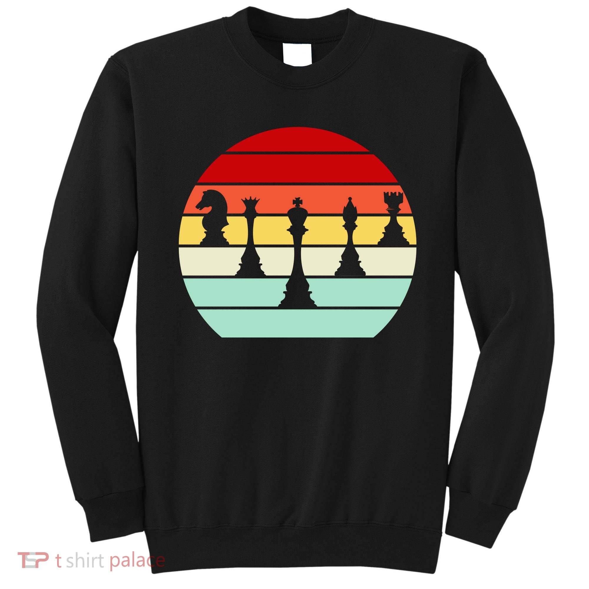 Retro Chess Pieces Sweatshirt