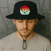 Retro Chess Pieces Bucket Hat thumb 2