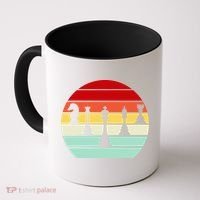 Retro Chess Pieces Coffee Mug thumb 0