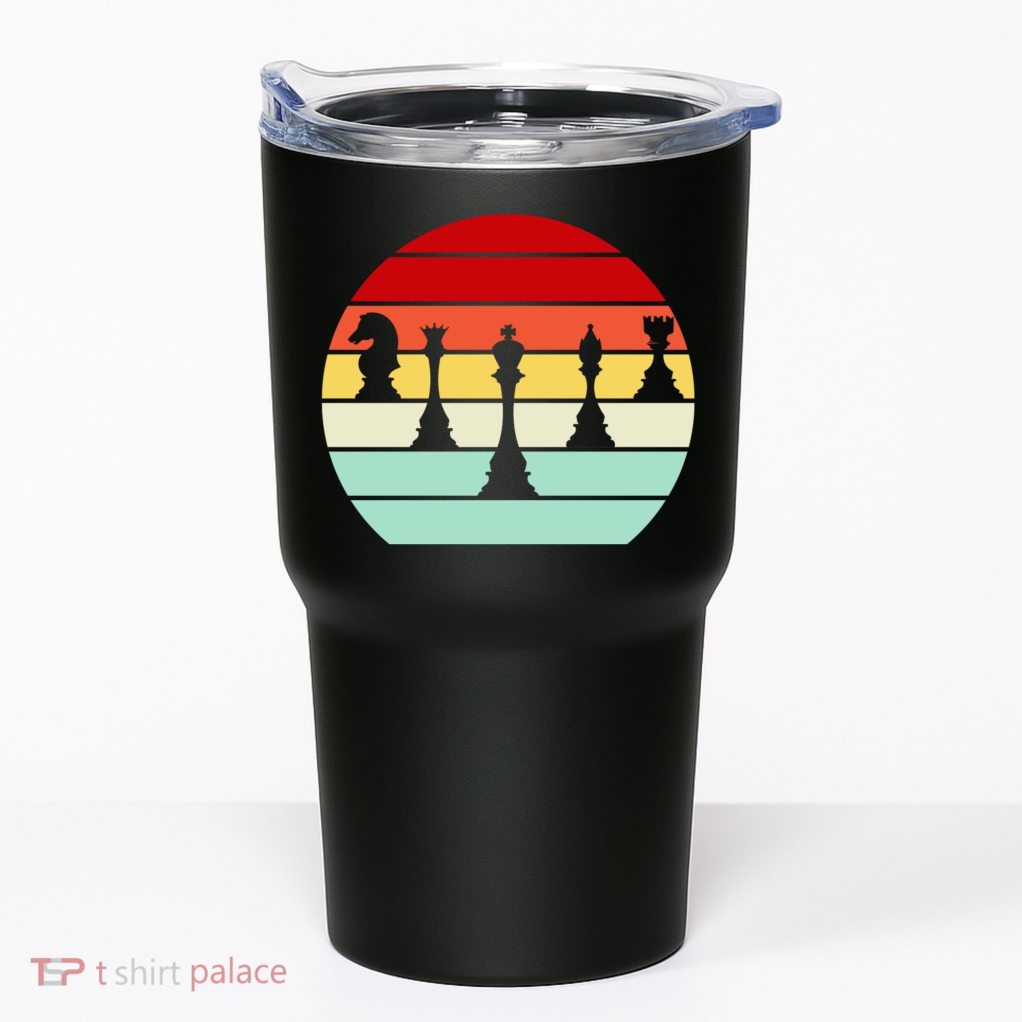 Retro Chess Pieces Tumbler