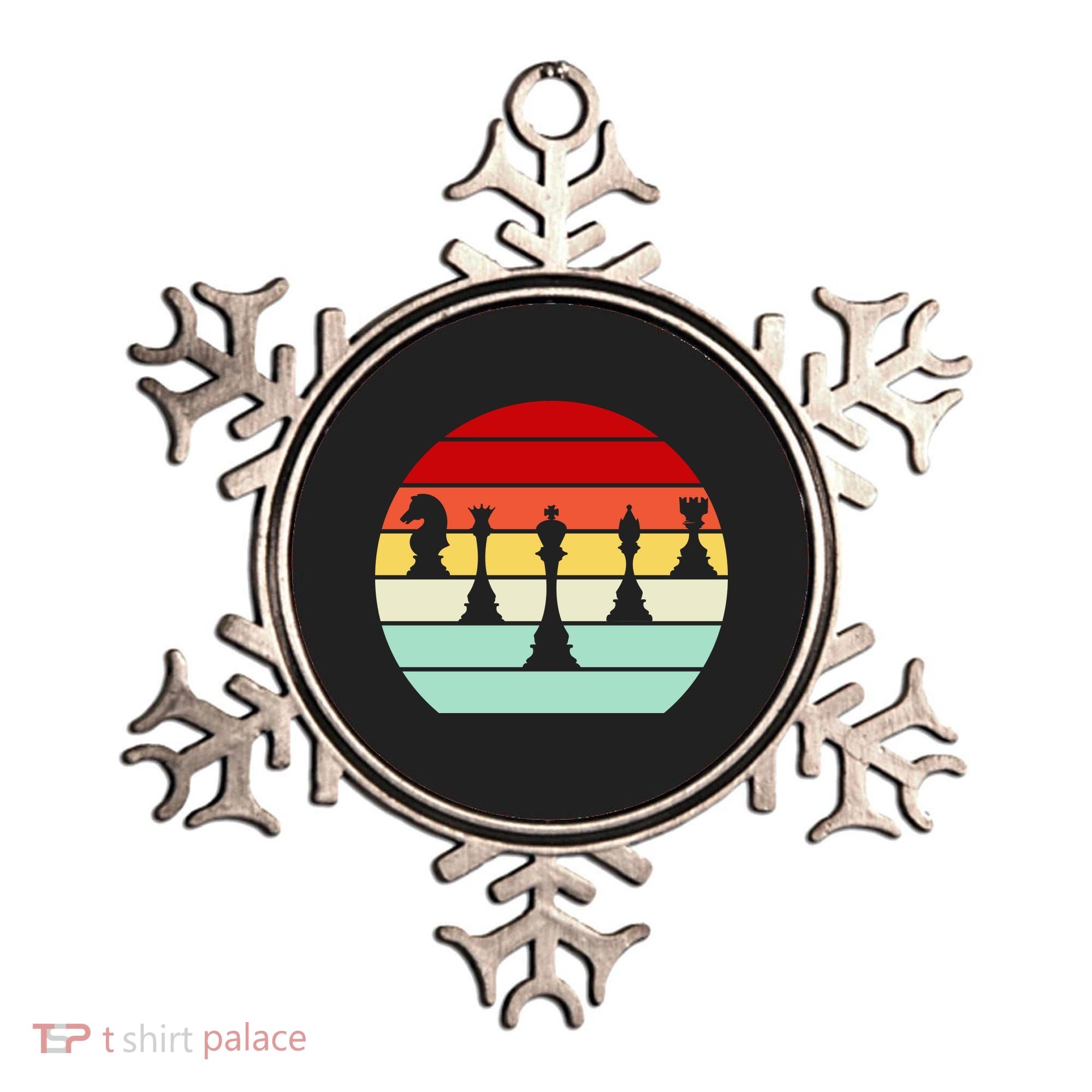 Retro Chess Pieces Ornament