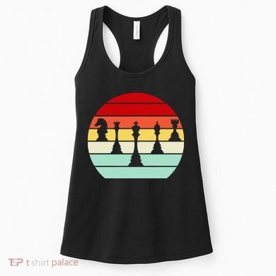 Retro Chess Pieces Women's Tank Top