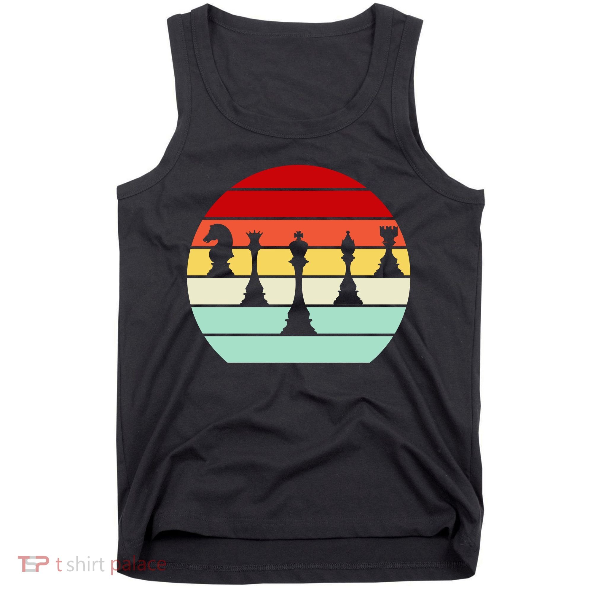 Retro Chess Pieces Tank Top