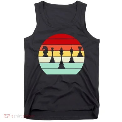 Retro Chess Pieces Tank Top