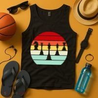 Retro Chess Pieces Tank Top thumb 4