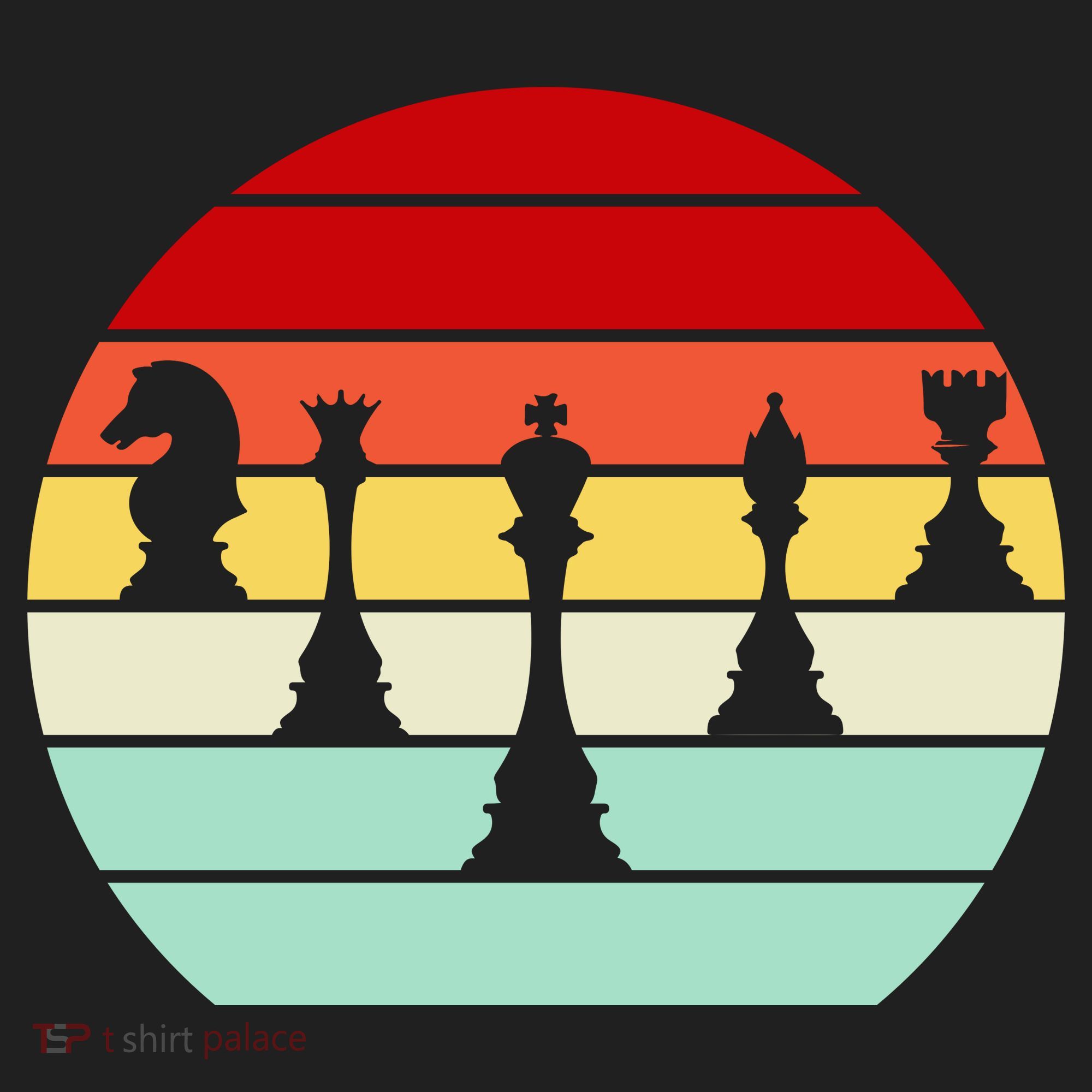 Retro Chess Pieces Golf Towel