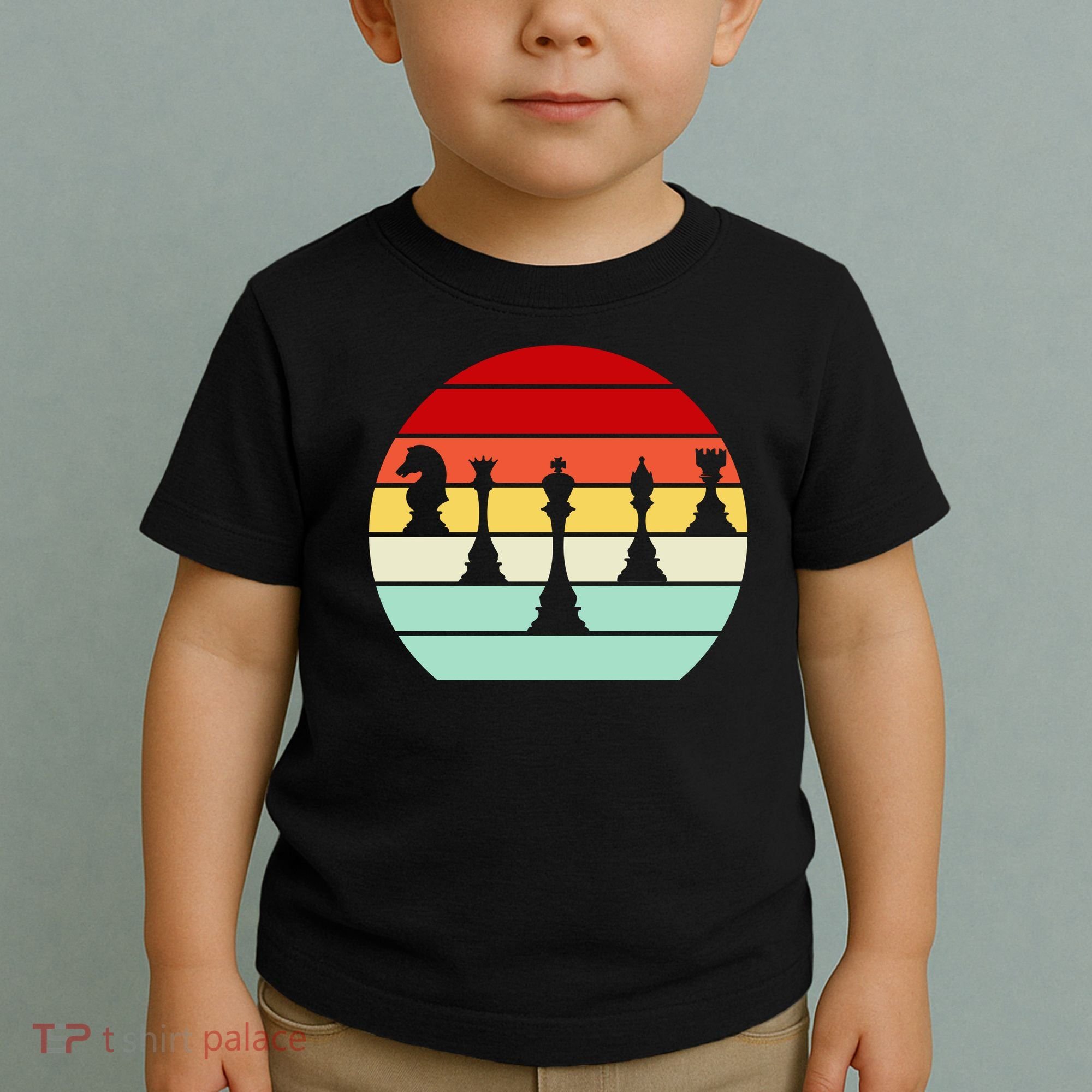 Retro Chess Pieces Toddler T-Shirt