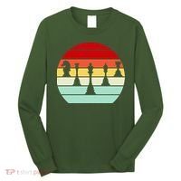 Retro Chess Pieces Long Sleeve Shirt thumb 0