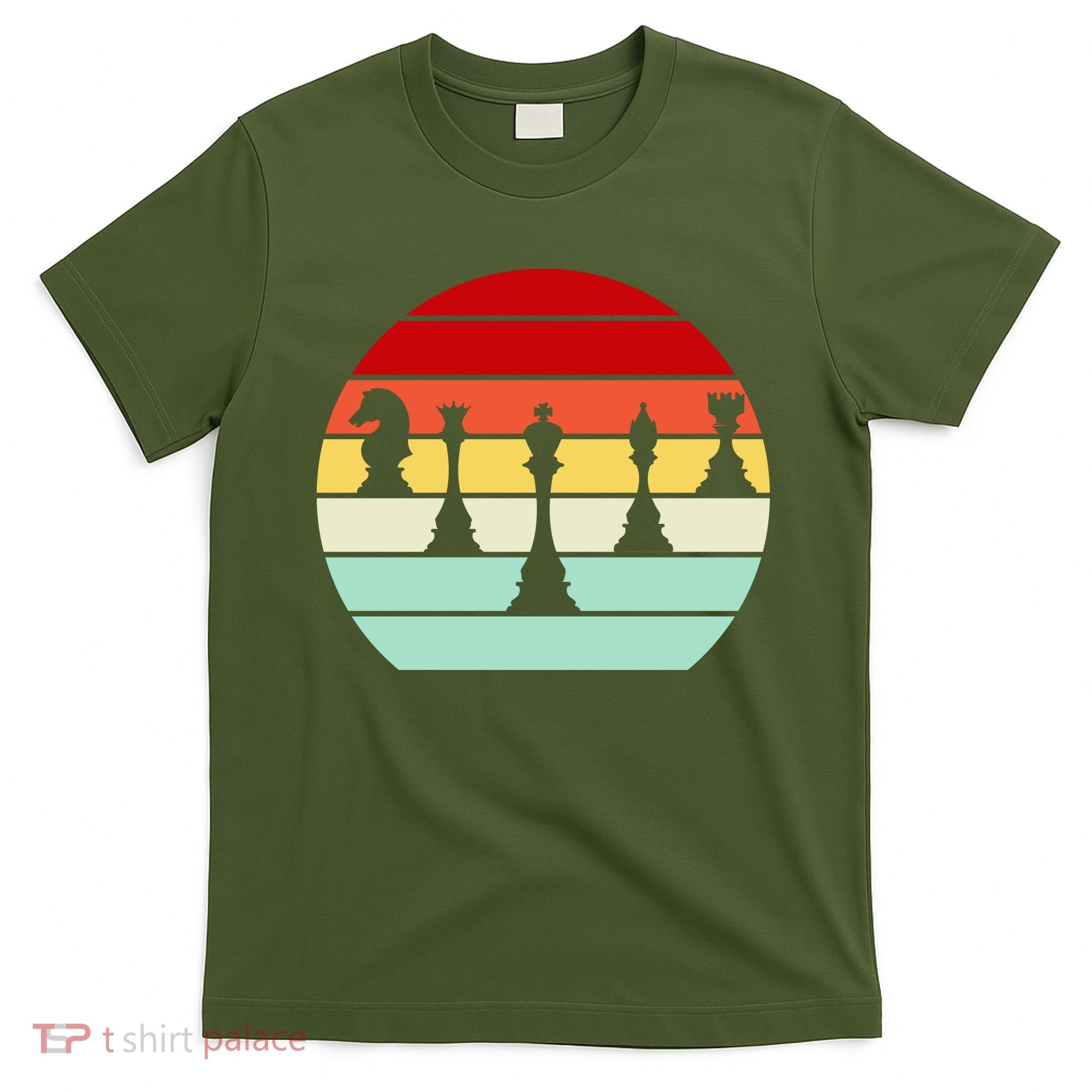 Retro Chess Pieces T-Shirt