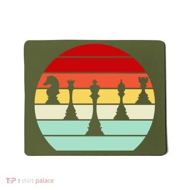 Retro Chess Pieces Mousepad