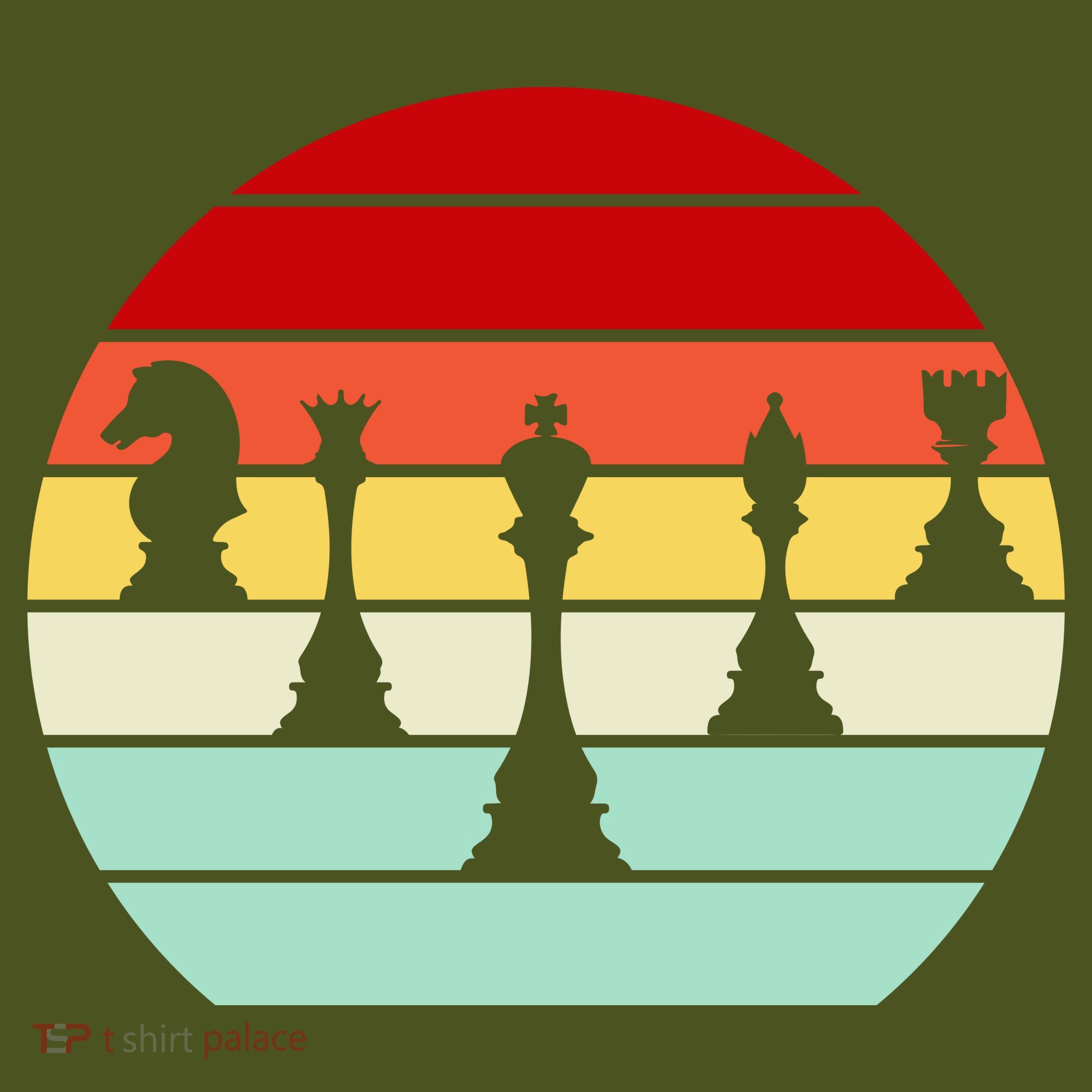 Retro Chess Pieces Mousepad