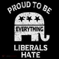 Republican Conservative Proud To Be Everything Liberals Hate Doggie Tank thumb 4