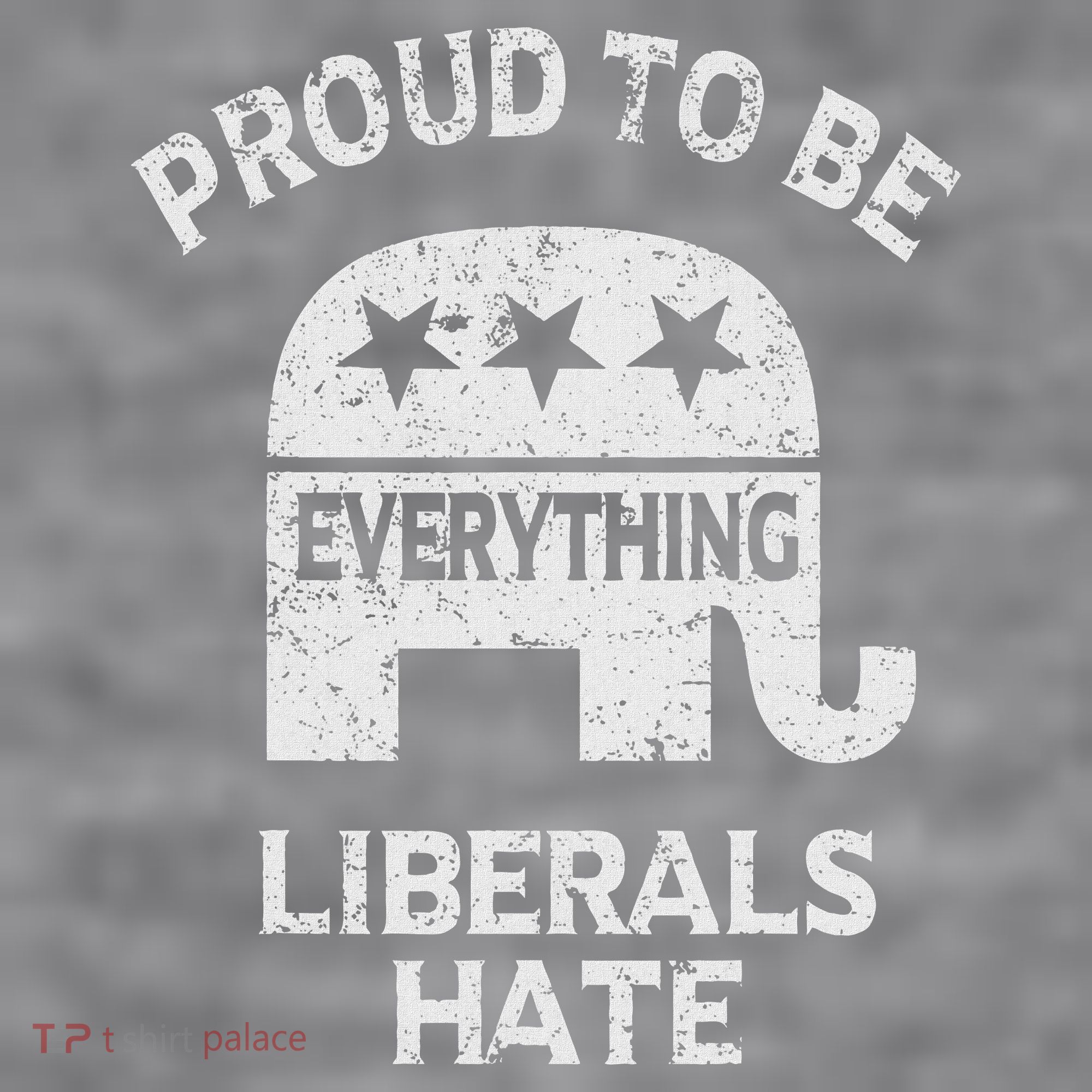 Republican Conservative Proud To Be Everything Liberals Hate Women's Racerback Cropped Tank