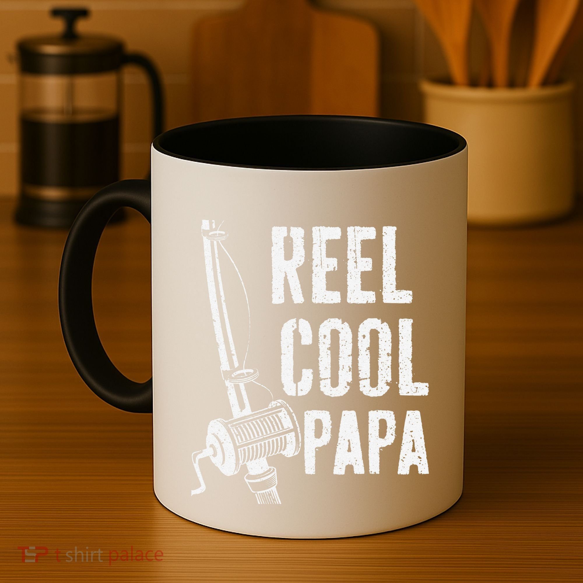 Reel Cool Papa Fishing Daddy Fathers Day Coffee Mug