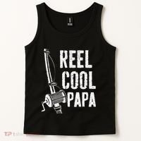 Reel Cool Papa Fishing Daddy Fathers Day Tank Top thumb 2