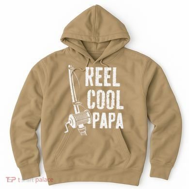 Reel Cool Papa Fishing Daddy Fathers Day Hoodie